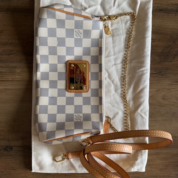 Louis Vuitton Eva Pochette Damier Azur Canvas Crossbody - Picture 2 of 13